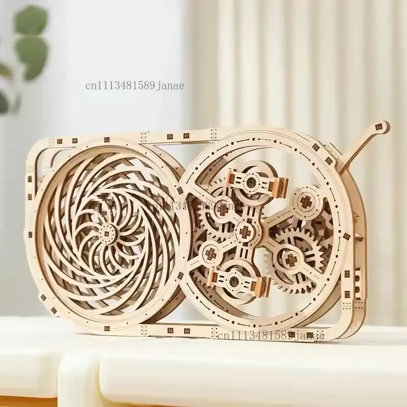 2026 New Hand Assembled Toys, Wooden Machinery, Gear Transmission Model, Three-Dimensional Puzzle